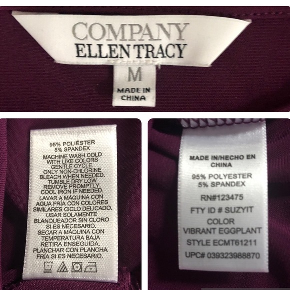 Ellen Tracy burgundy blouse - Picture 6 of 6